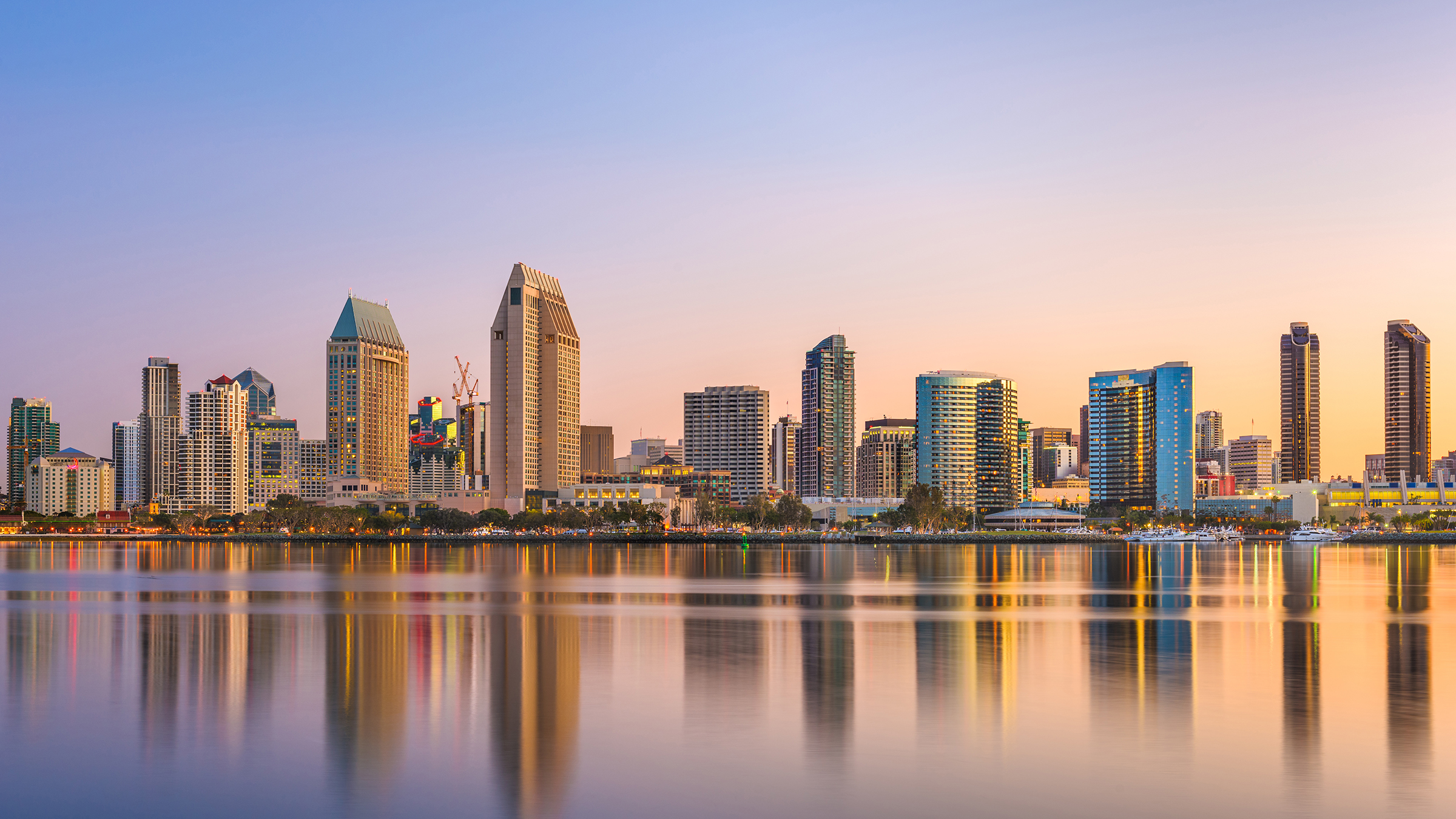 San,Diego,,California,,Usa,Downtown,Skyline,At,The,Embarcadero.